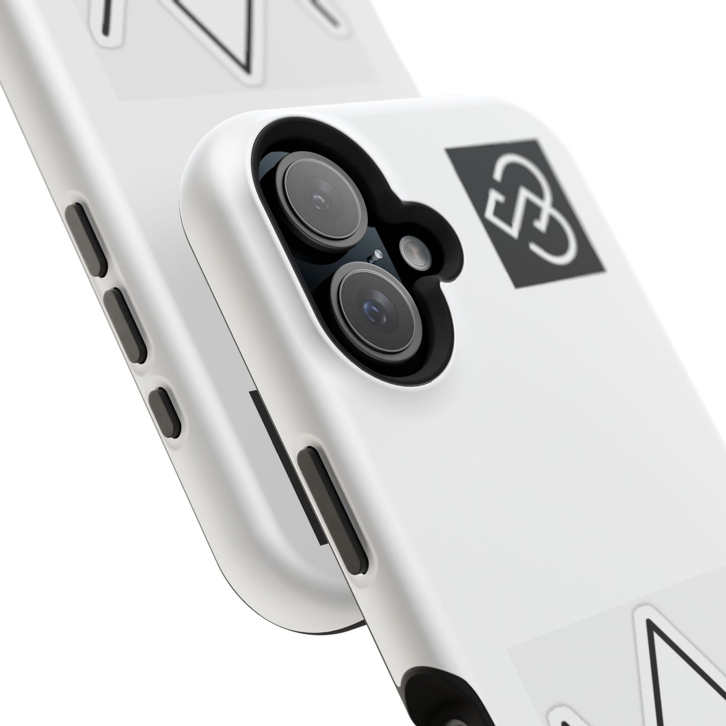 Impact-Resistant Phone Case — Geometric Monogram Design