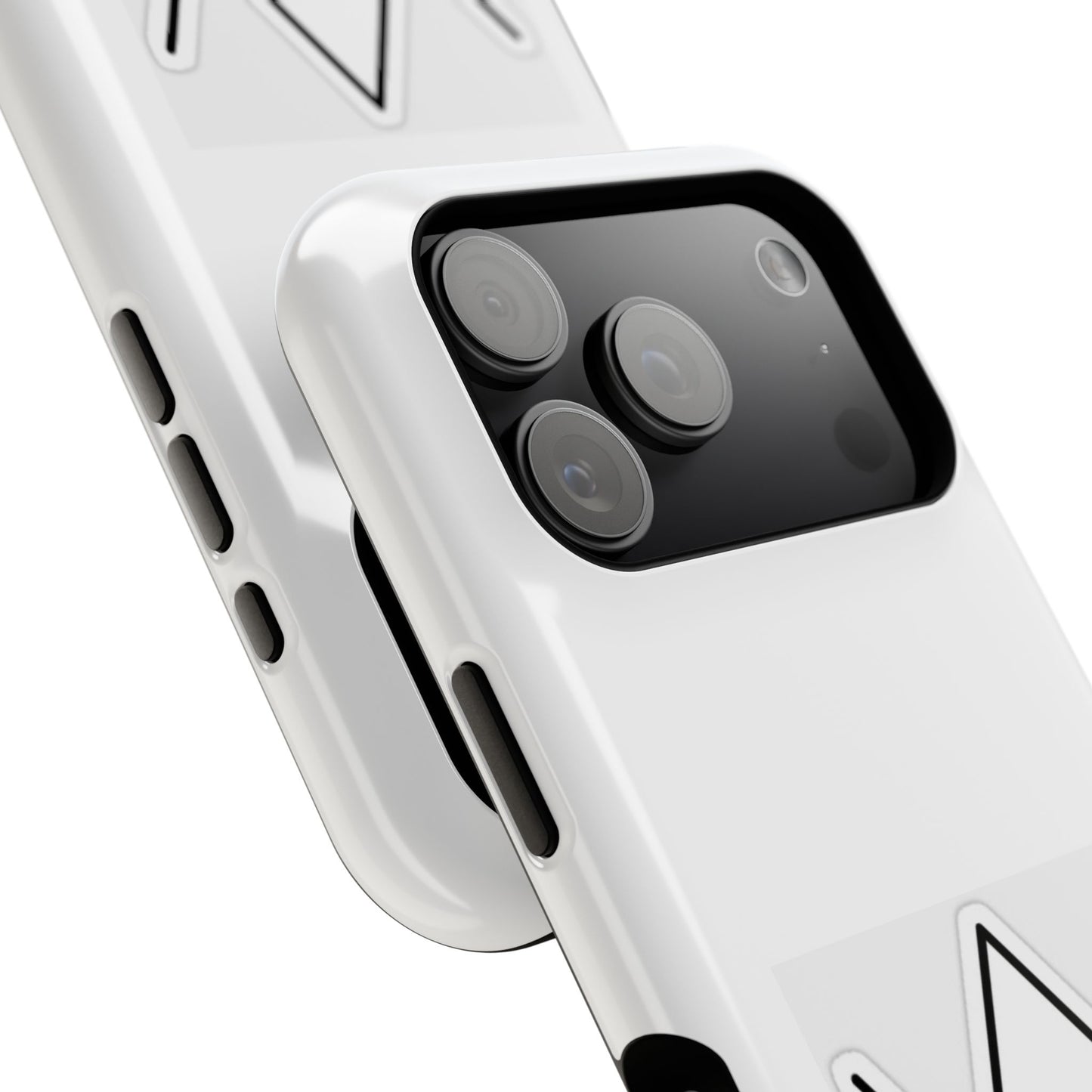 Impact-Resistant Phone Case — Geometric Monogram Design