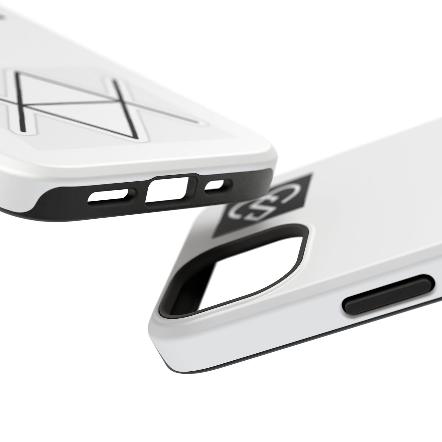 Impact-Resistant Phone Case — Geometric Monogram Design