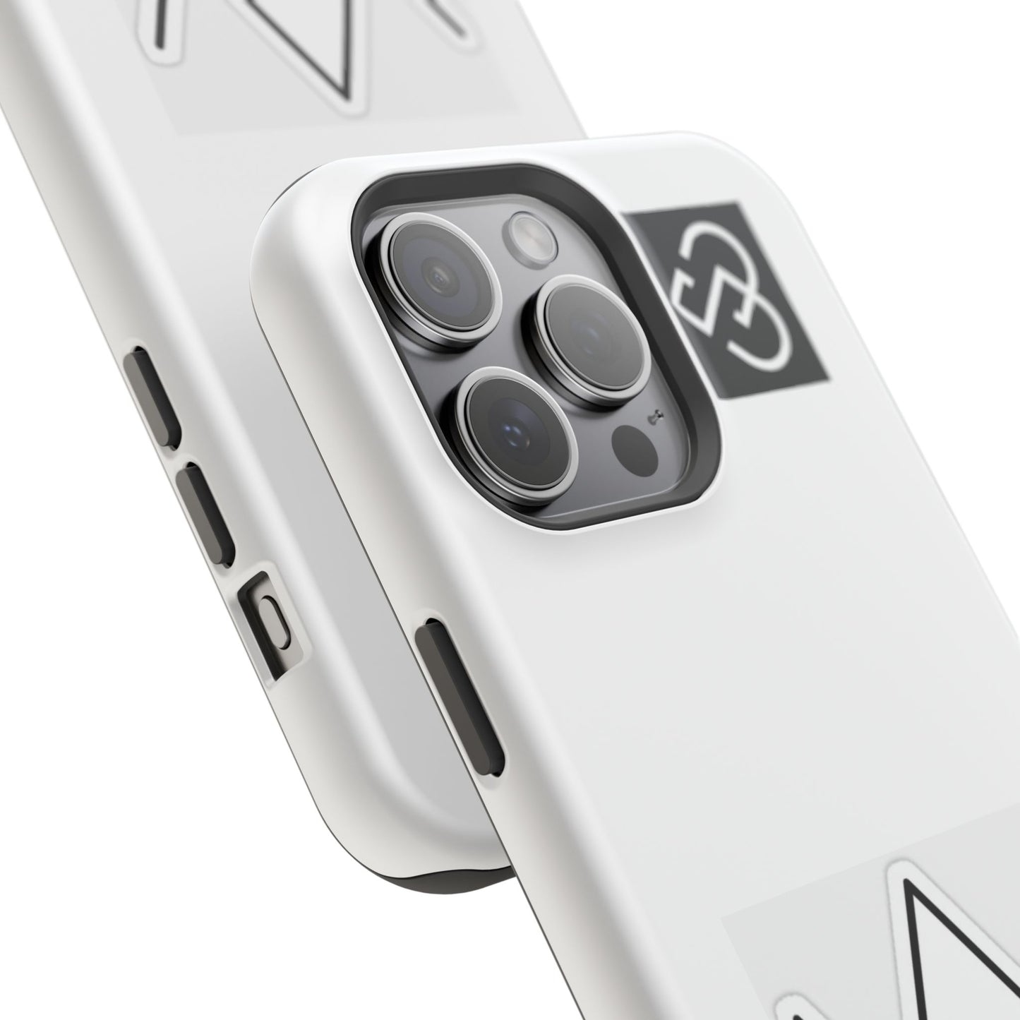 Impact-Resistant Phone Case — Geometric Monogram Design