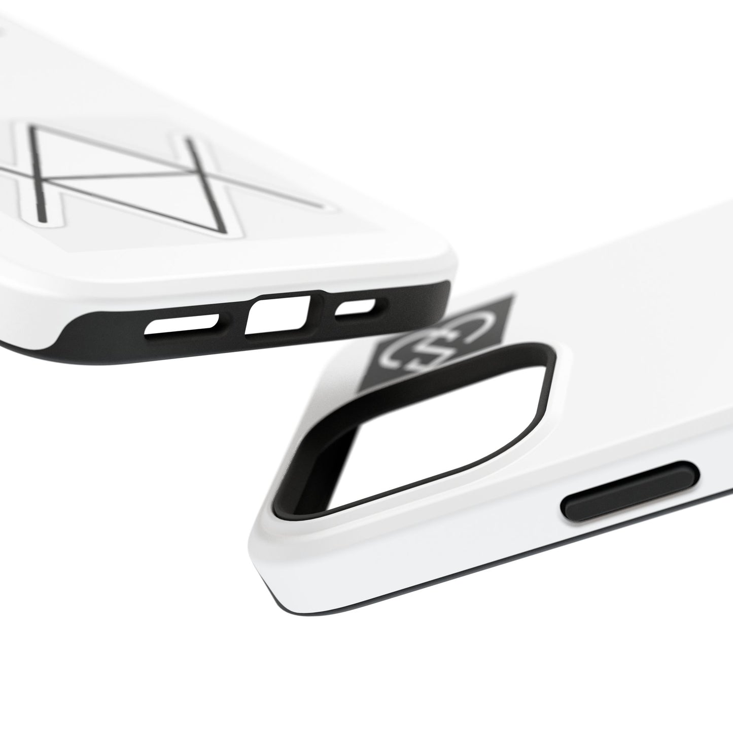 Impact-Resistant Phone Case — Geometric Monogram Design