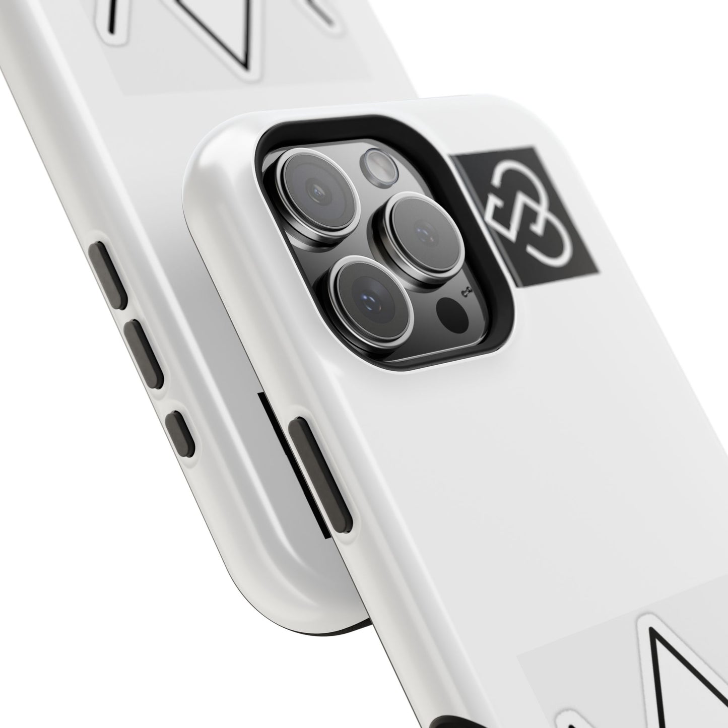 Impact-Resistant Phone Case — Geometric Monogram Design