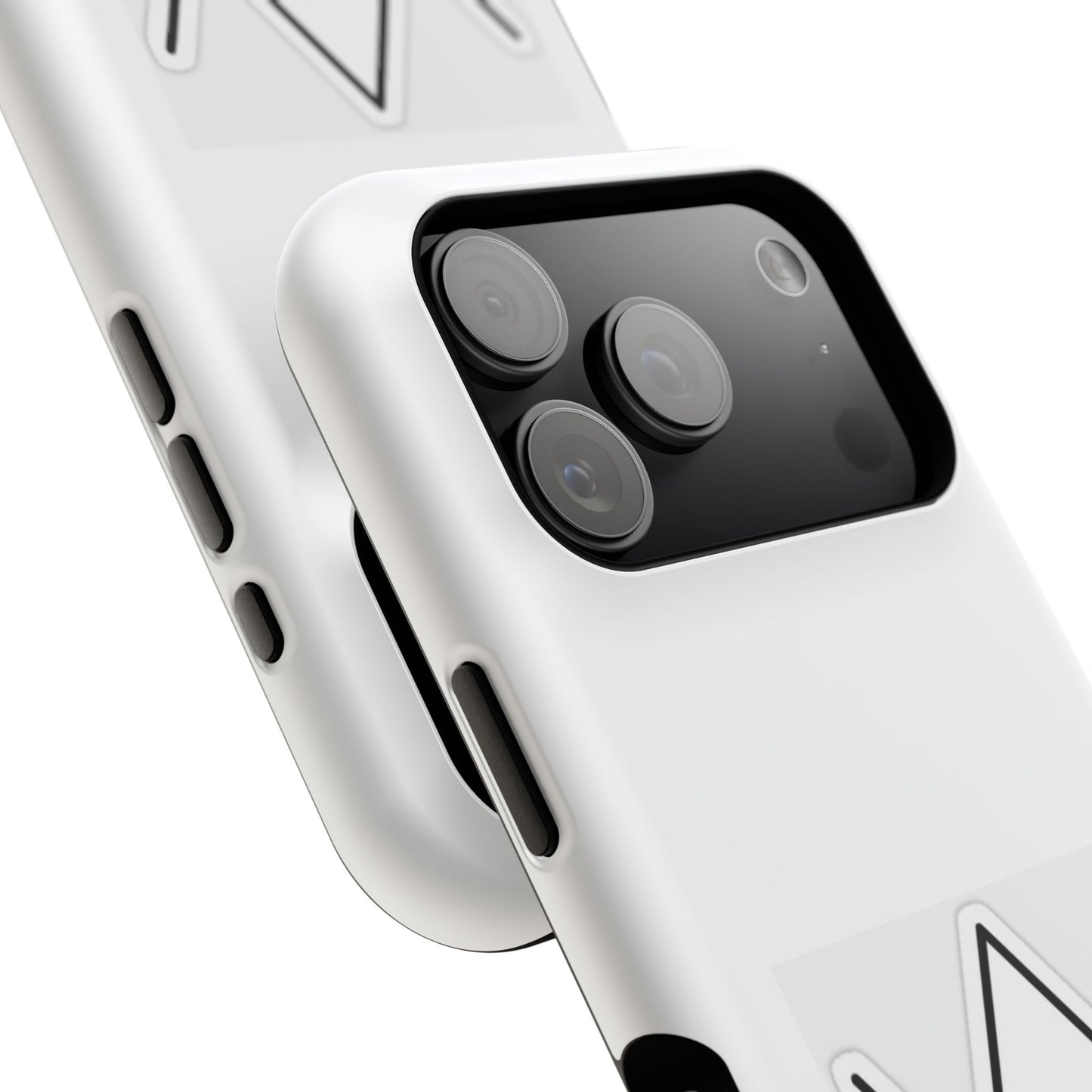 Impact-Resistant Phone Case — Geometric Monogram Design