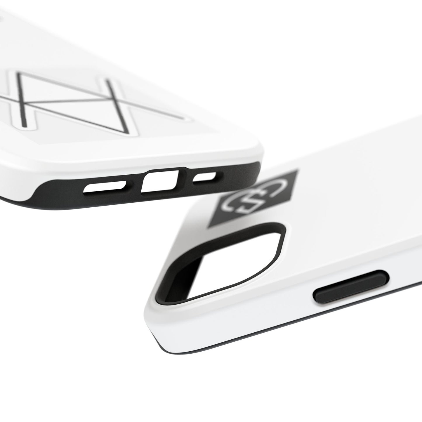 Impact-Resistant Phone Case — Geometric Monogram Design