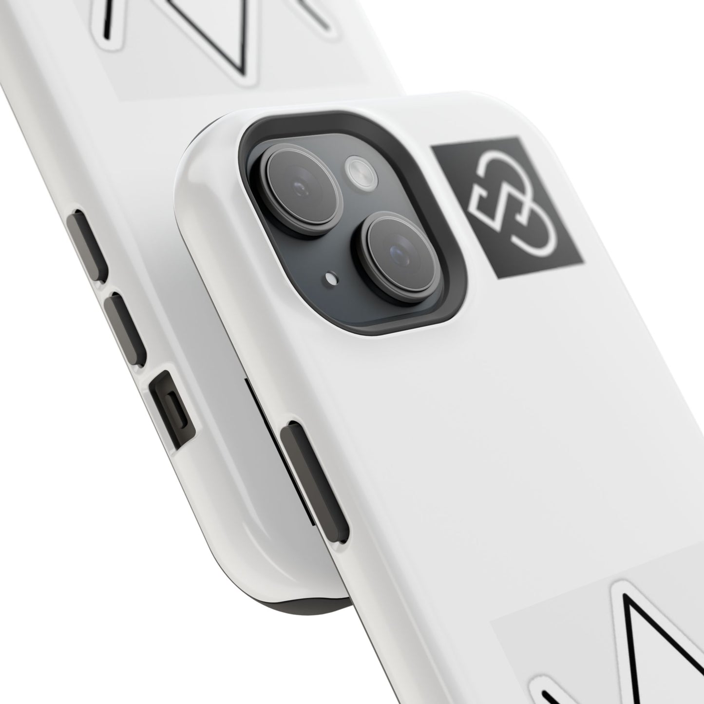 Impact-Resistant Phone Case — Geometric Monogram Design