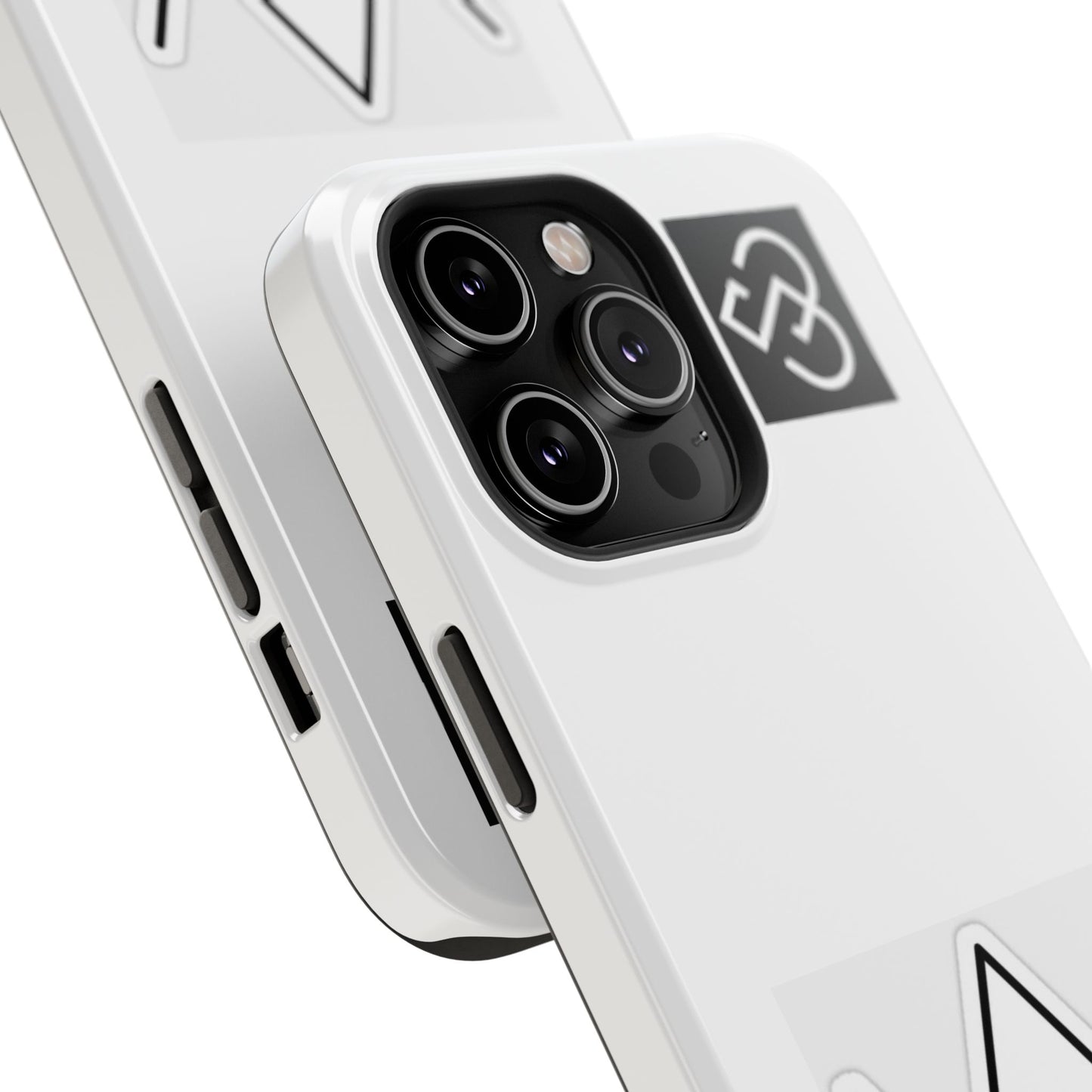 Impact-Resistant Phone Case — Geometric Monogram Design