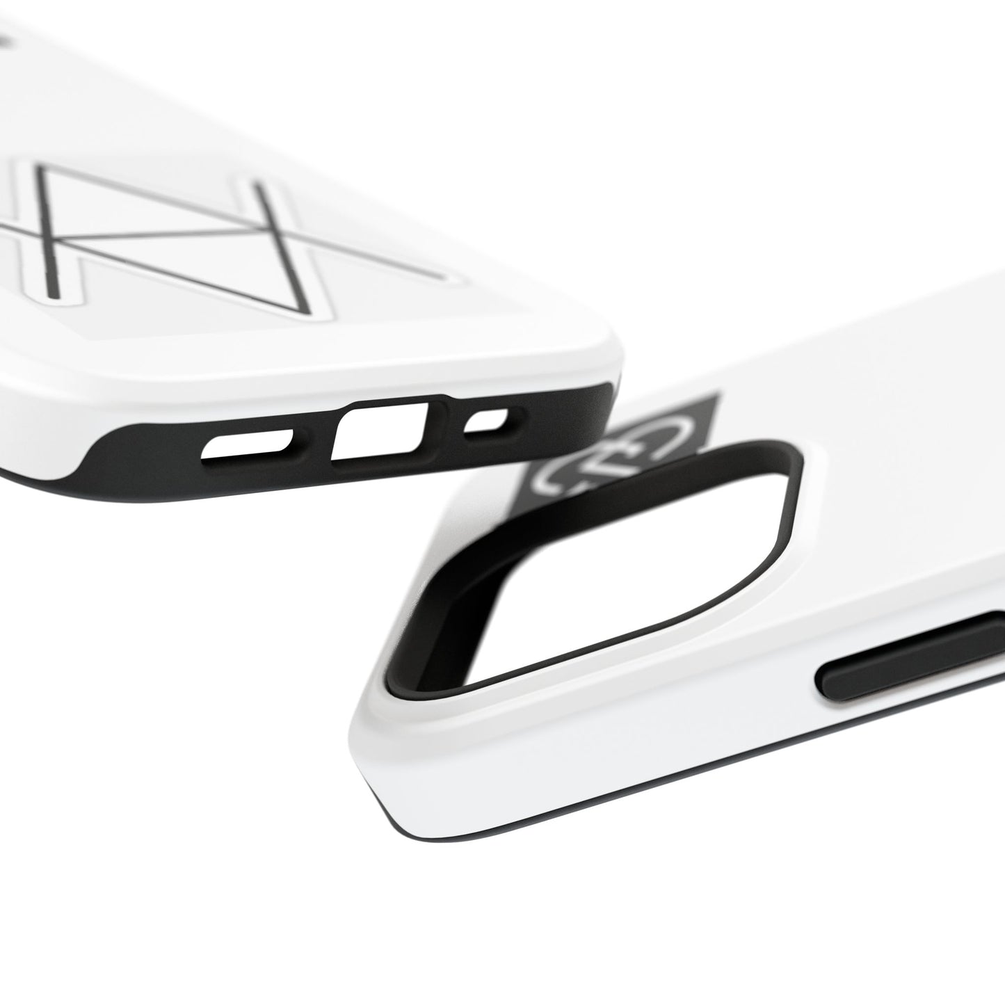 Impact-Resistant Phone Case — Geometric Monogram Design