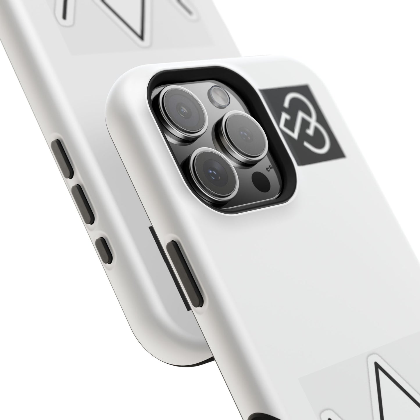 Impact-Resistant Phone Case — Geometric Monogram Design