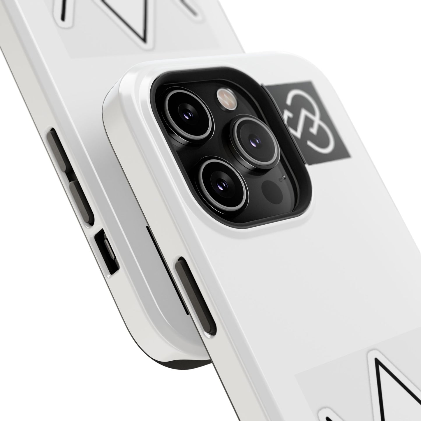 Impact-Resistant Phone Case — Geometric Monogram Design