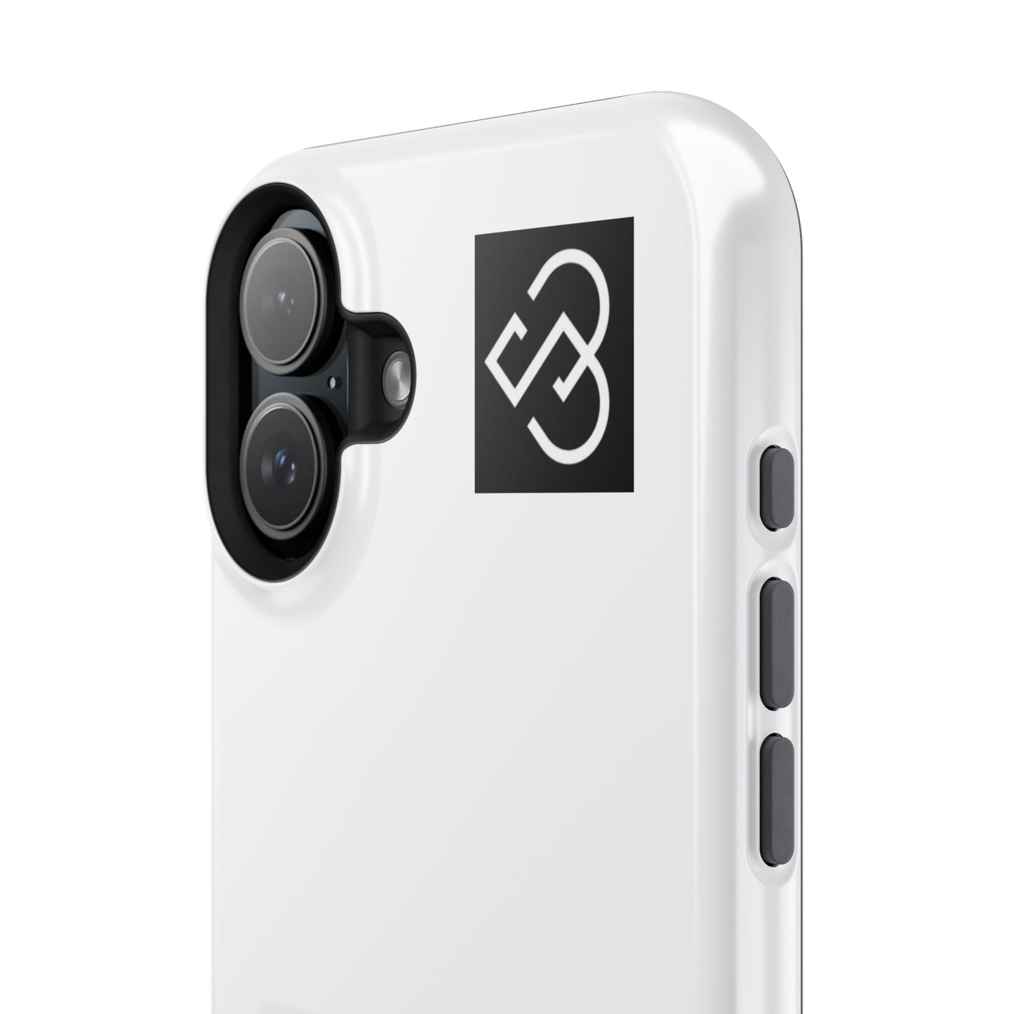 Impact-Resistant Phone Case — Geometric Monogram Design