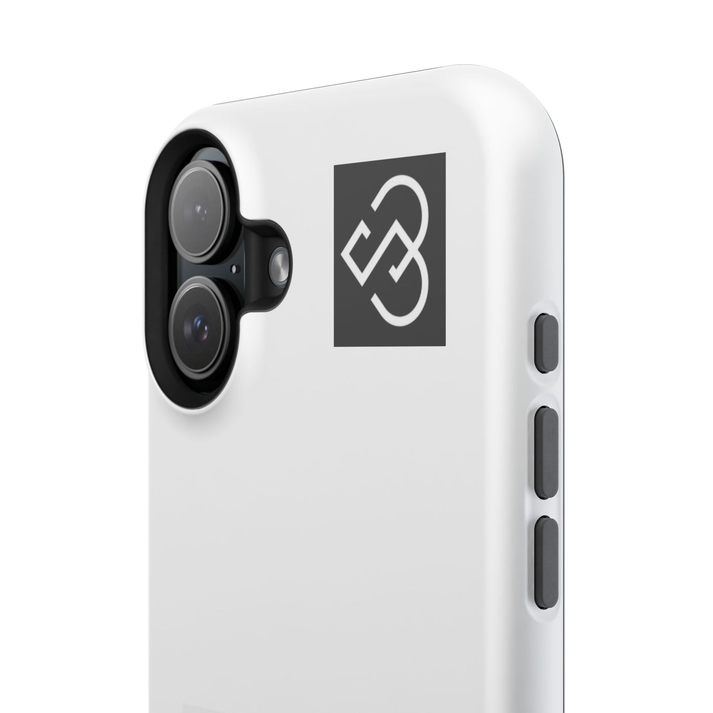 Impact-Resistant Phone Case — Geometric Monogram Design