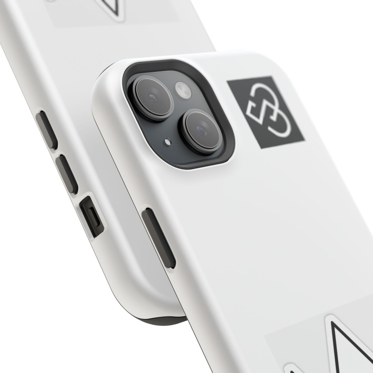 Impact-Resistant Phone Case — Geometric Monogram Design