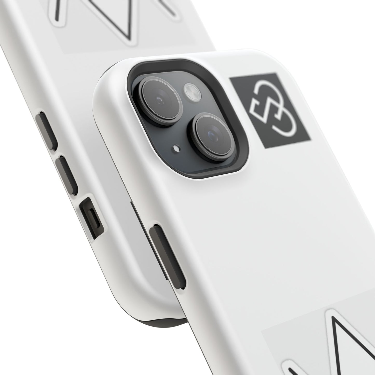 Impact-Resistant Phone Case — Geometric Monogram Design