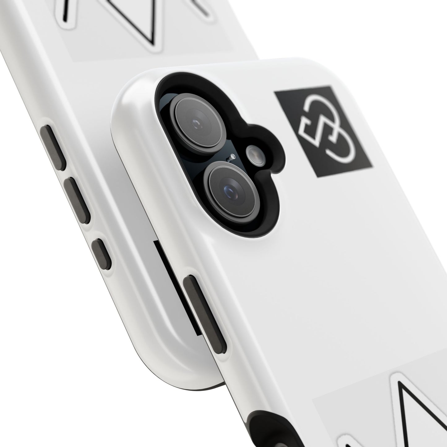 Impact-Resistant Phone Case — Geometric Monogram Design