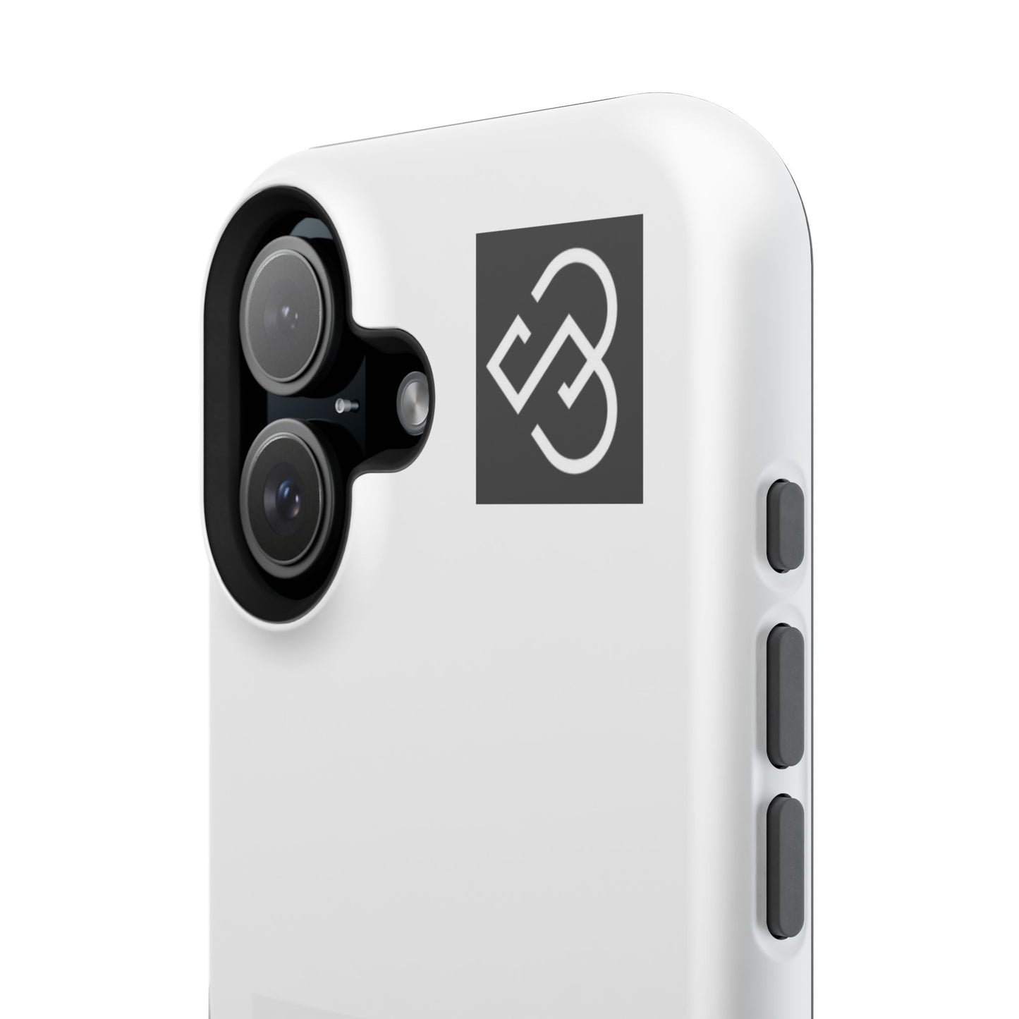 Impact-Resistant Phone Case — Geometric Monogram Design