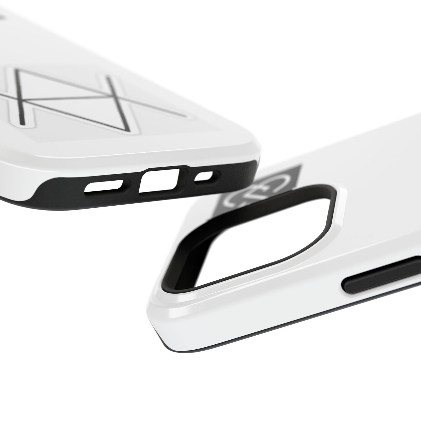 Impact-Resistant Phone Case — Geometric Monogram Design