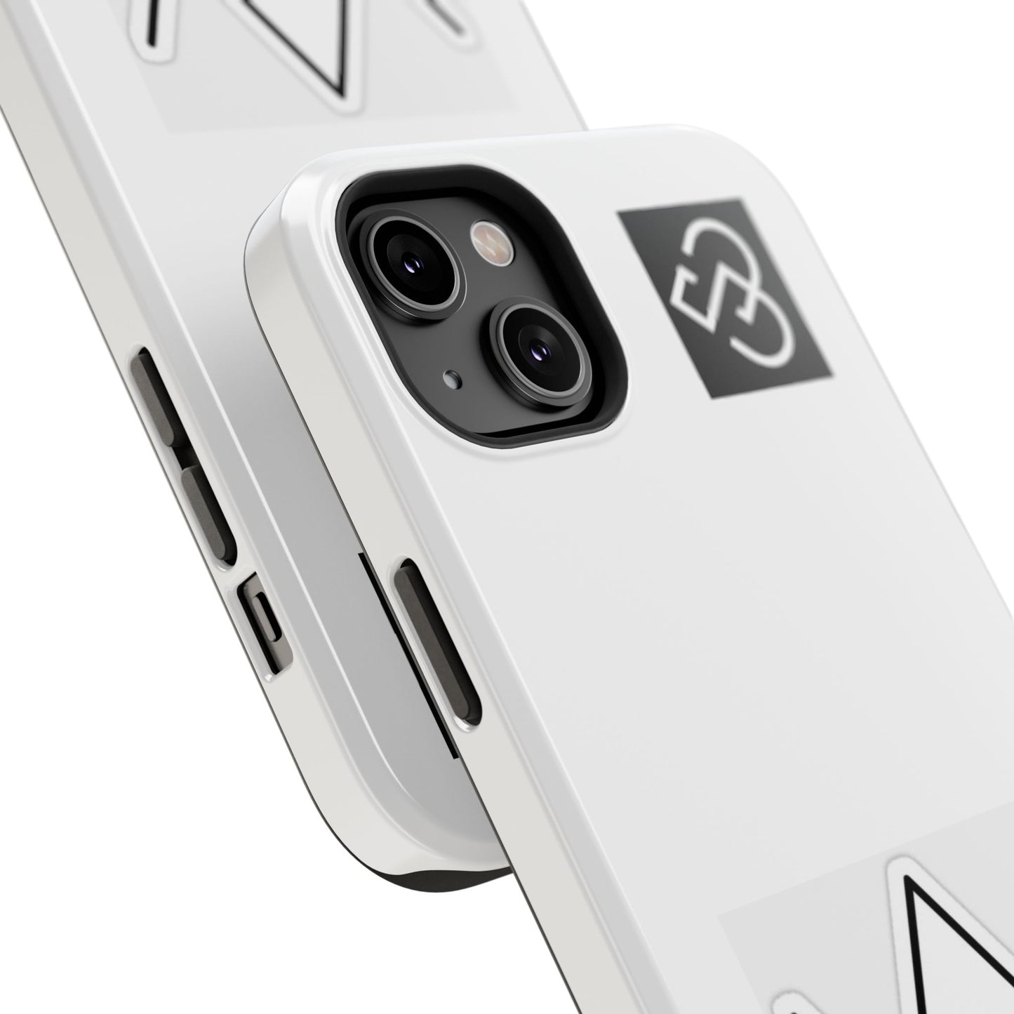 Impact-Resistant Phone Case — Geometric Monogram Design