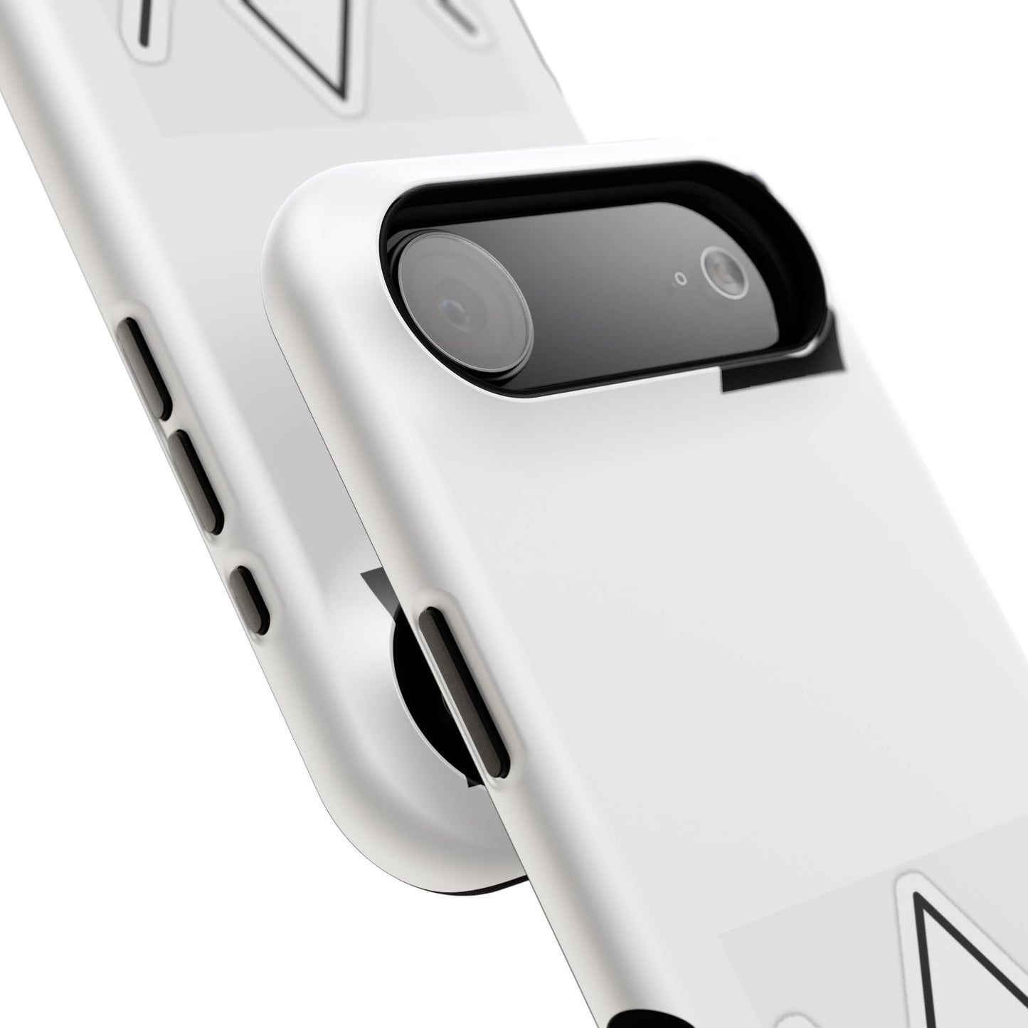 Impact-Resistant Phone Case — Geometric Monogram Design