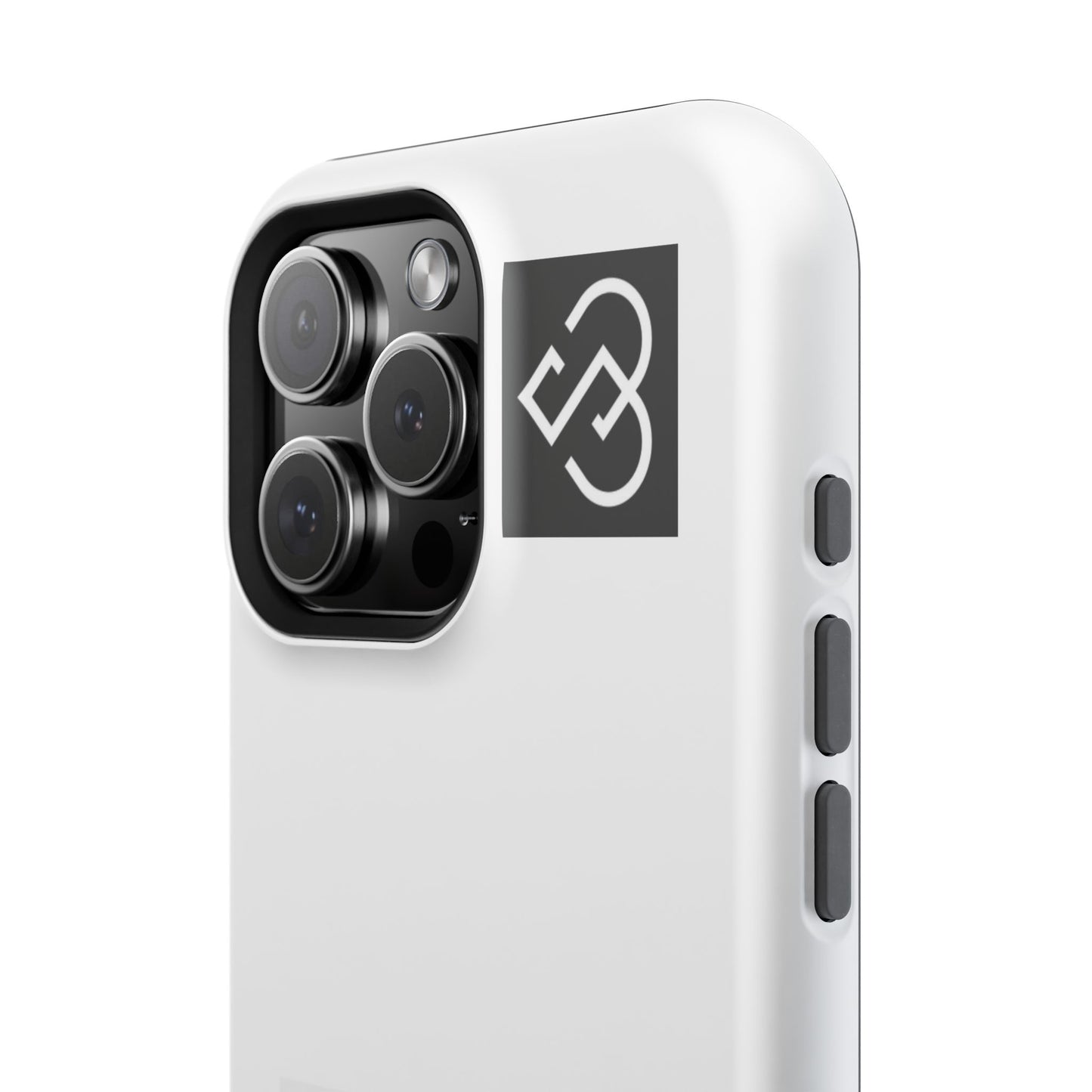 Impact-Resistant Phone Case — Geometric Monogram Design