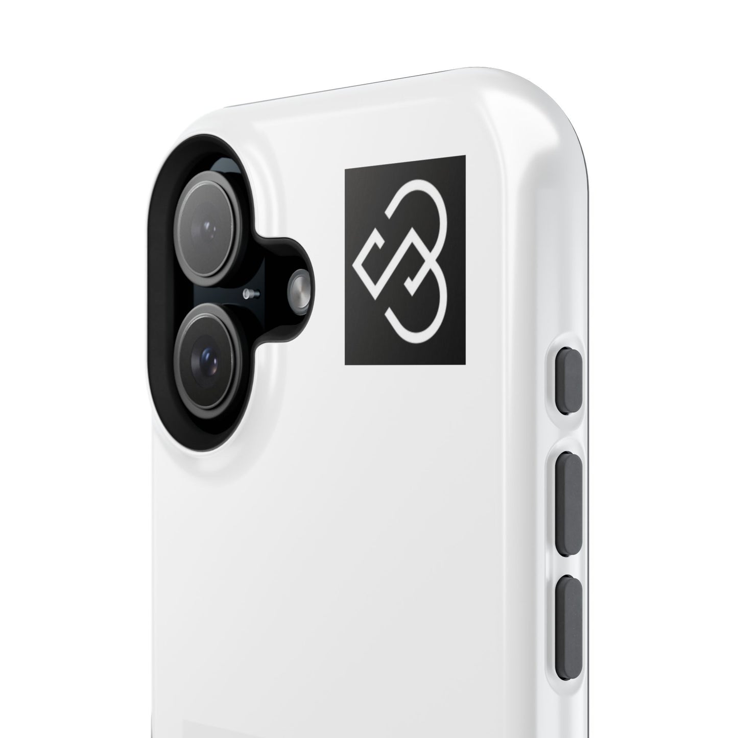 Impact-Resistant Phone Case — Geometric Monogram Design